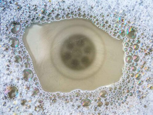 Clogged plumbing drain